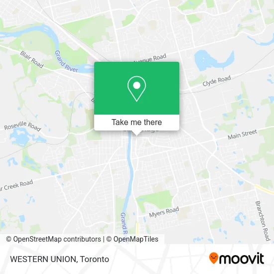WESTERN UNION map