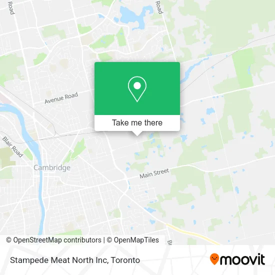 Stampede Meat North Inc map