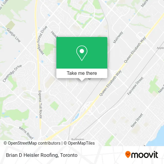 Brian D Heisler Roofing map