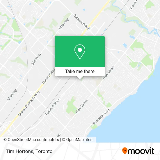 Tim Hortons map