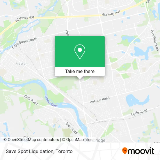 Save Spot Liquidation map