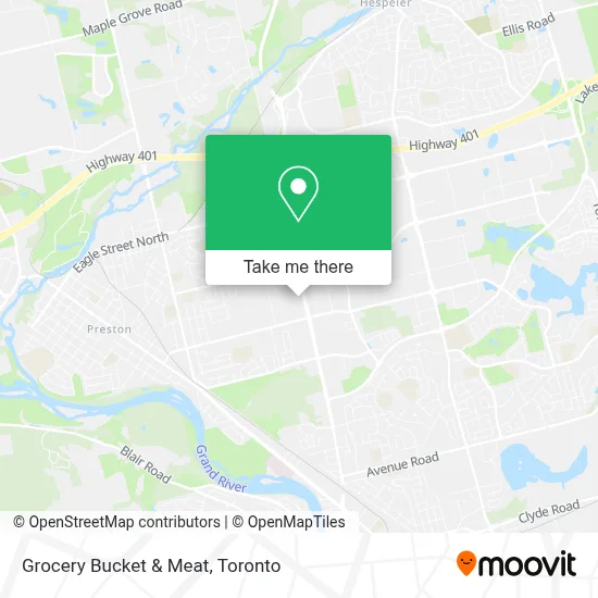 Grocery Bucket & Meat map