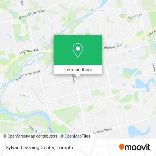 Sylvan Learning Center map
