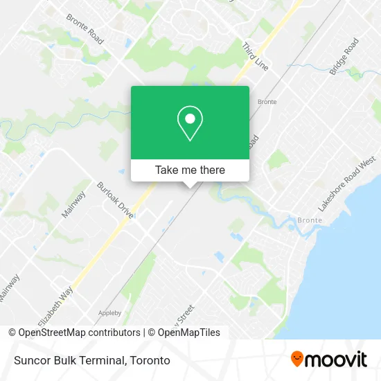 Suncor Bulk Terminal map