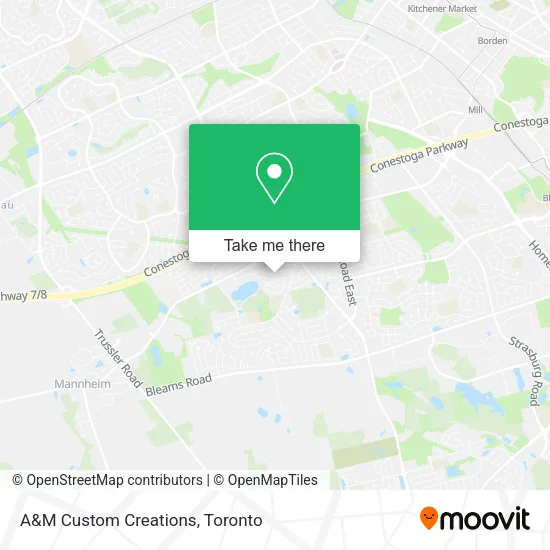 A&M Custom Creations map