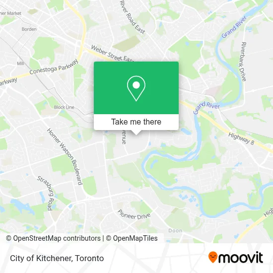 City of Kitchener map