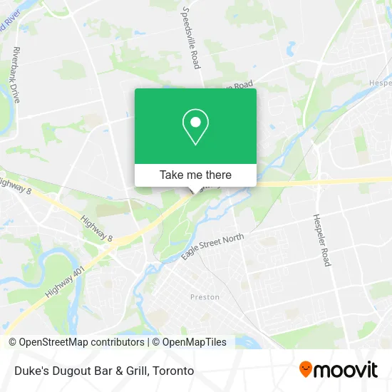 Duke's Dugout Bar & Grill plan