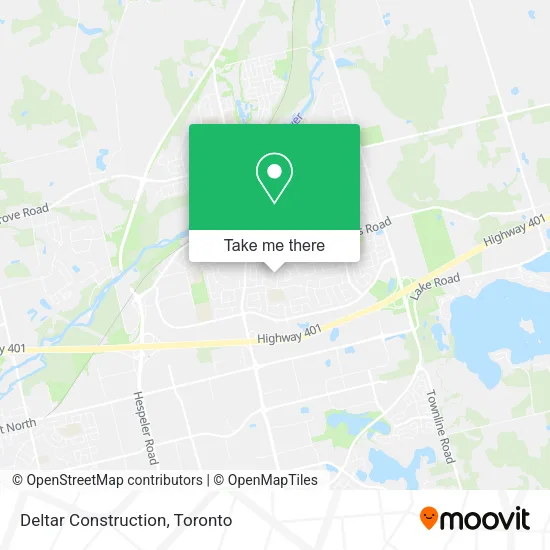 Deltar Construction map