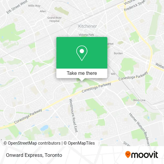 Onward Express map