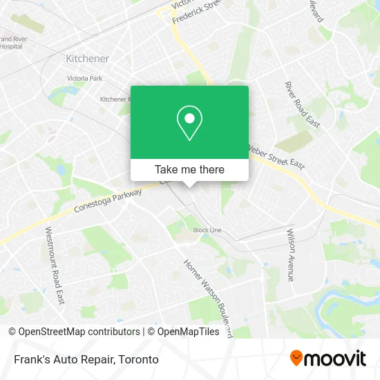 Frank's Auto Repair map