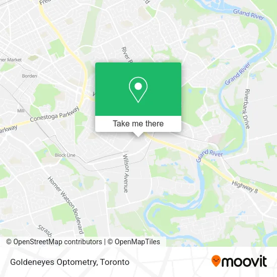 Goldeneyes Optometry map