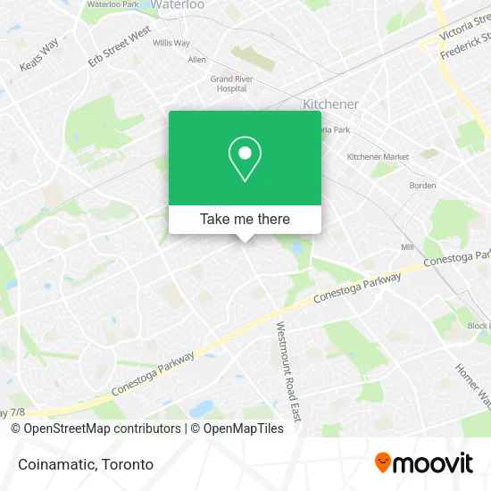 Coinamatic map