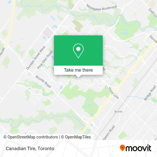 Canadian Tire map