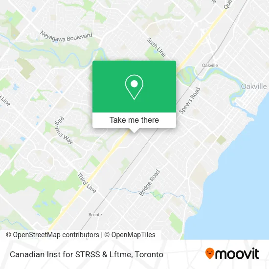 Canadian Inst for STRSS & Lftme map