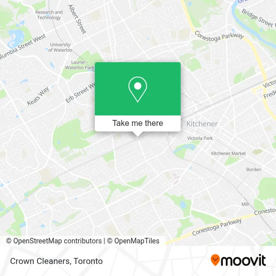Crown Cleaners map