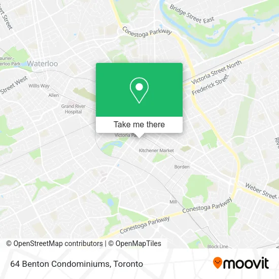 64 Benton Condominiums map