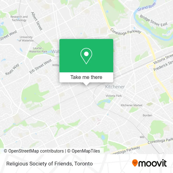 Religious Society of Friends map