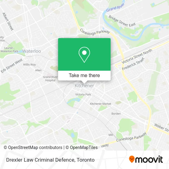 Drexler Law Criminal Defence map