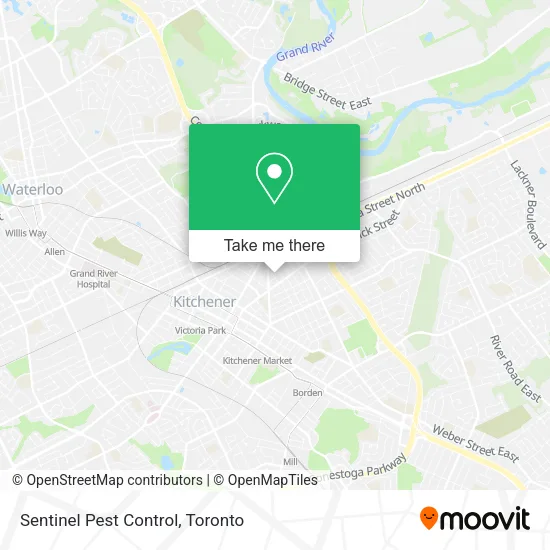 Sentinel Pest Control map
