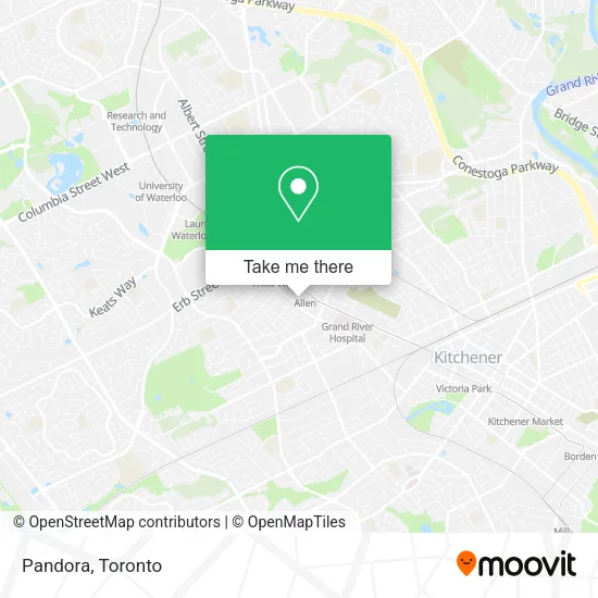 Pandora map