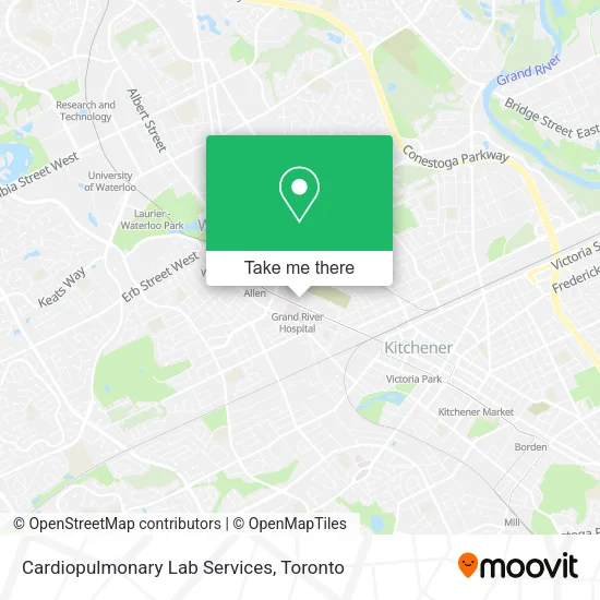 Cardiopulmonary Lab Services map