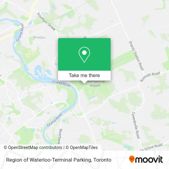 Region of Waterloo-Terminal Parking map