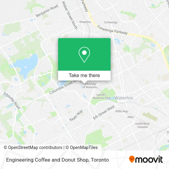 Engineering Coffee and Donut Shop map