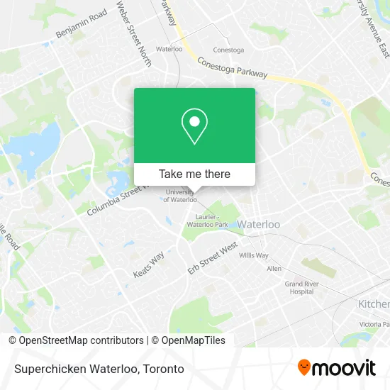 Superchicken Waterloo map