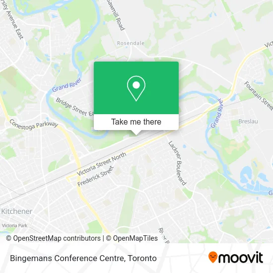 Bingemans Conference Centre map