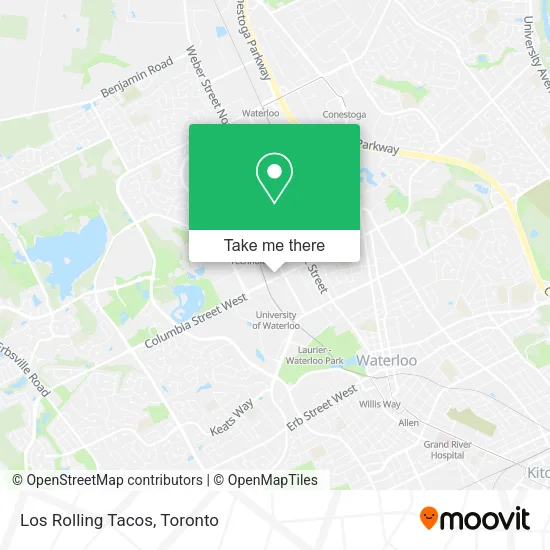 Los Rolling Tacos map