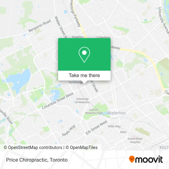 Price Chiropractic map