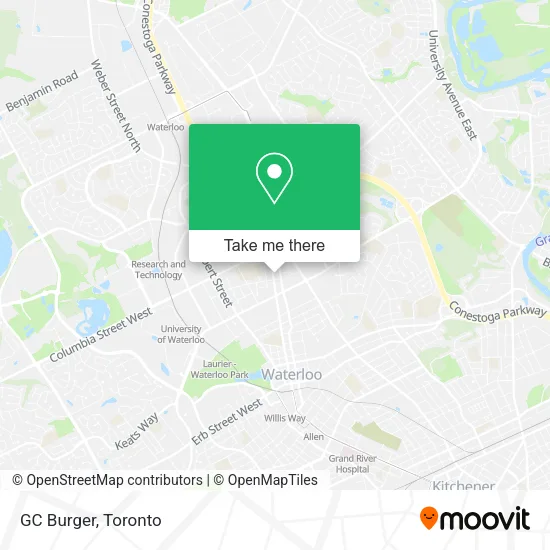 GC Burger map