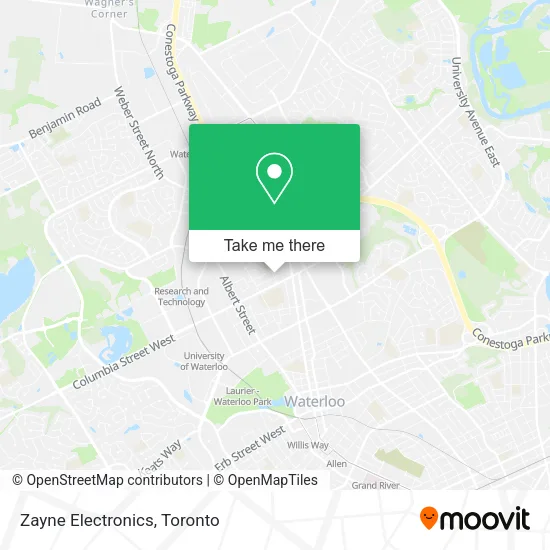Zayne Electronics map