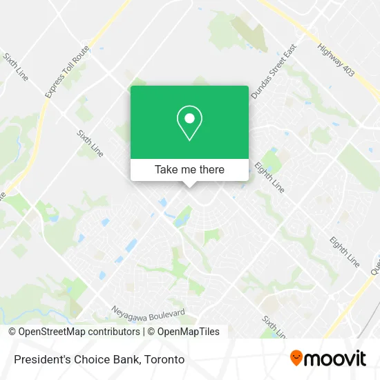 President's Choice Bank map