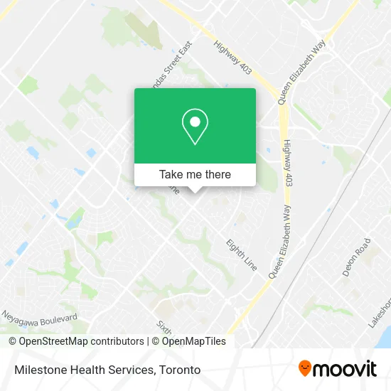 Milestone Health Services map