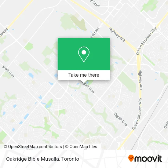 Oakridge Bible Musalla map