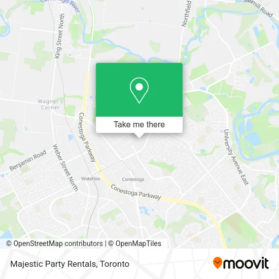 Majestic Party Rentals map