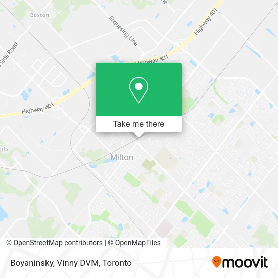 Boyaninsky, Vinny DVM map