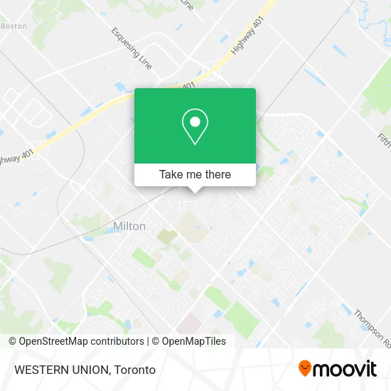 WESTERN UNION map