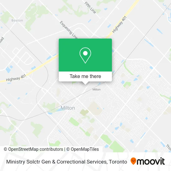 Ministry Solctr Gen & Correctional Services map