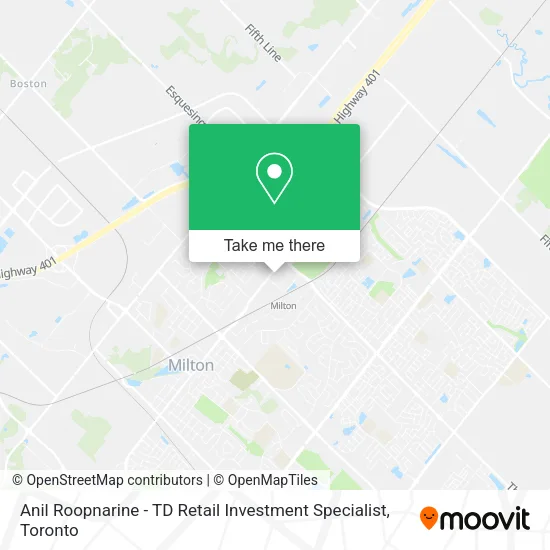 Anil Roopnarine - TD Retail Investment Specialist map