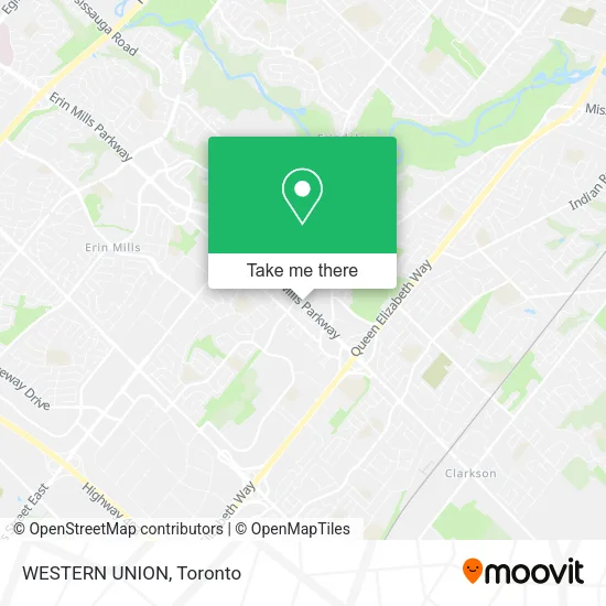 WESTERN UNION map