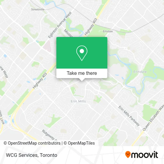 WCG Services map