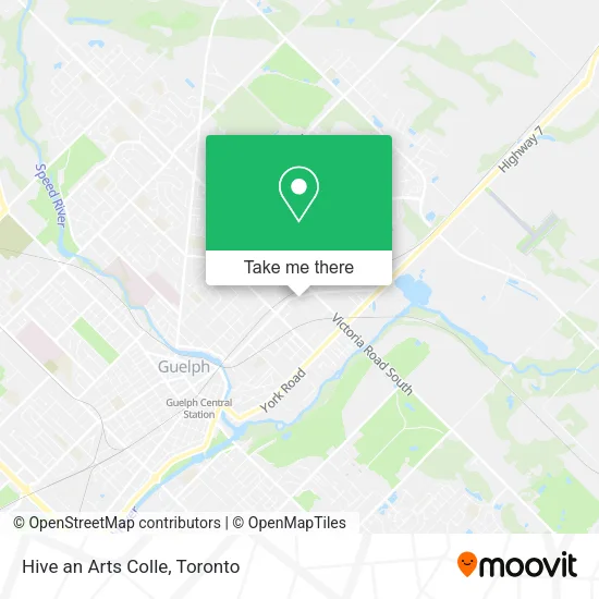 Hive an Arts Colle map