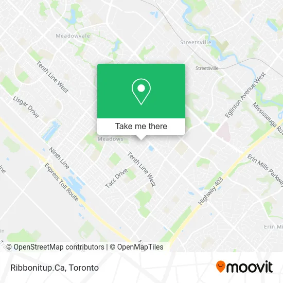 Ribbonitup.Ca map