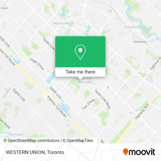 WESTERN UNION map