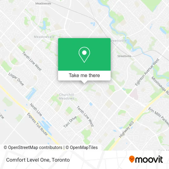 Comfort Level One map