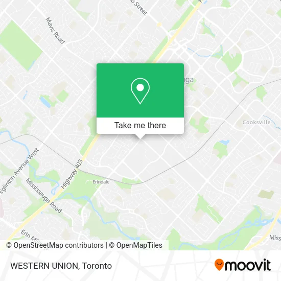 WESTERN UNION map
