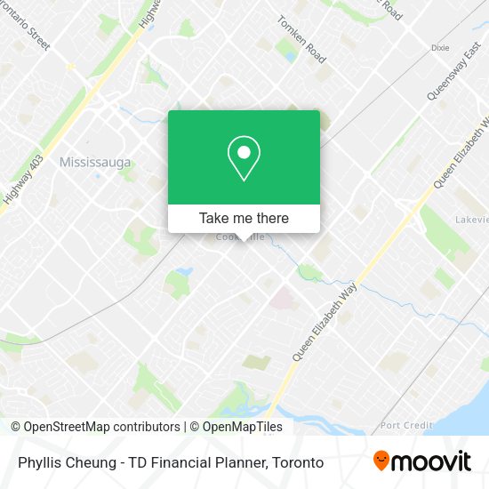 Phyllis Cheung - TD Financial Planner map