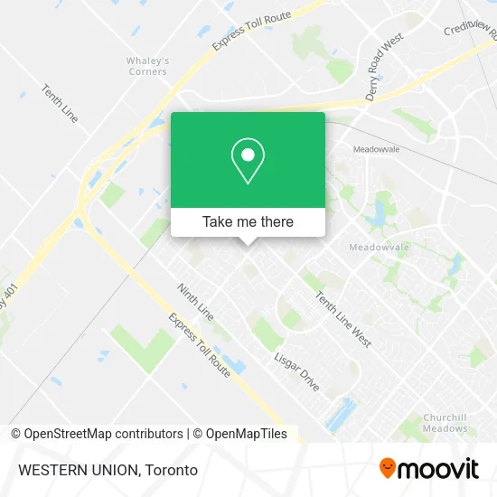 WESTERN UNION map